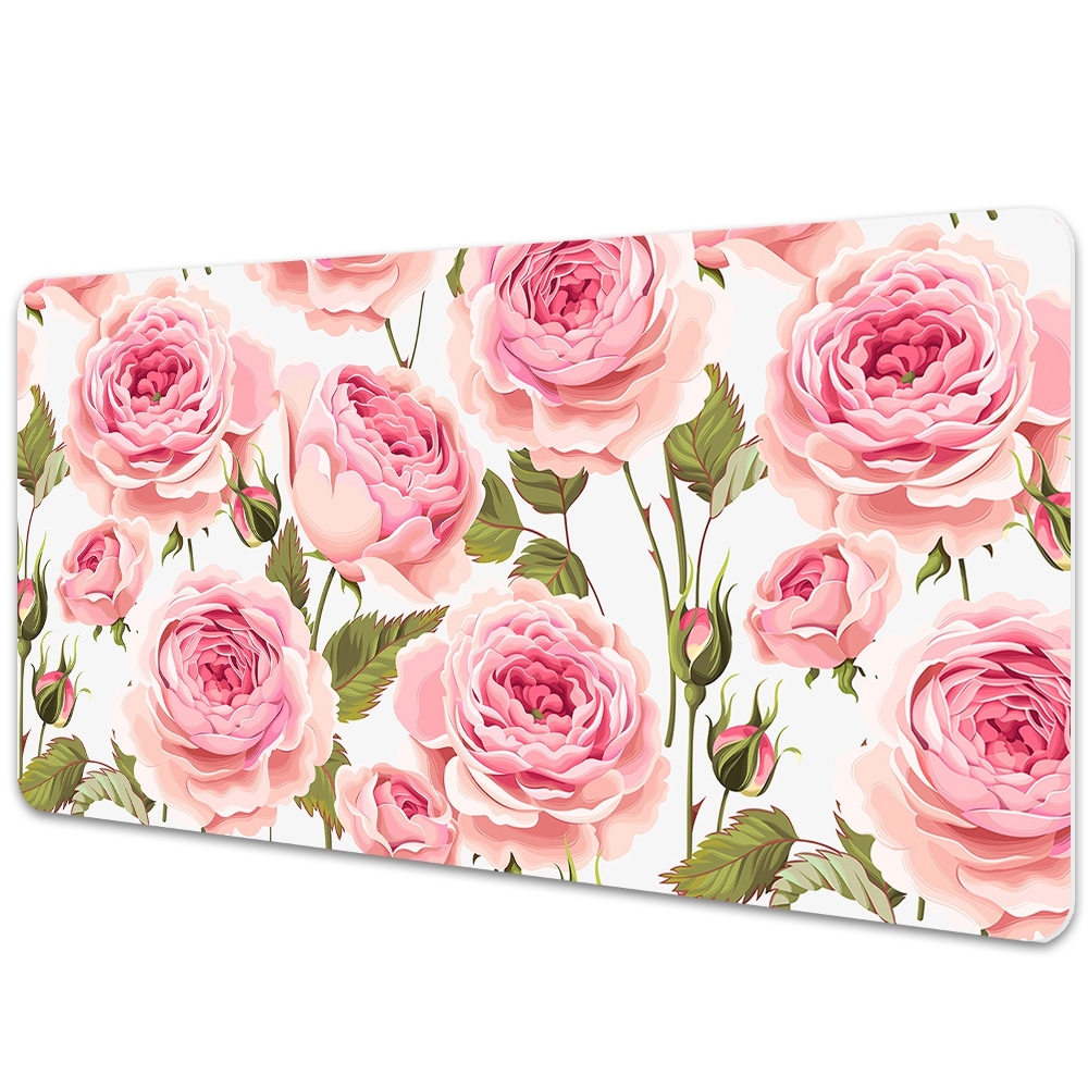 Sous main de bureau Roses en fleurs