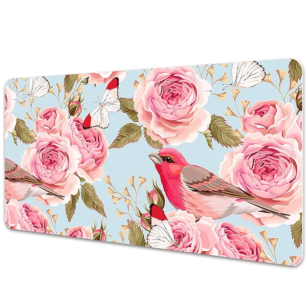 Sous main de bureau Roses à l'anglaise