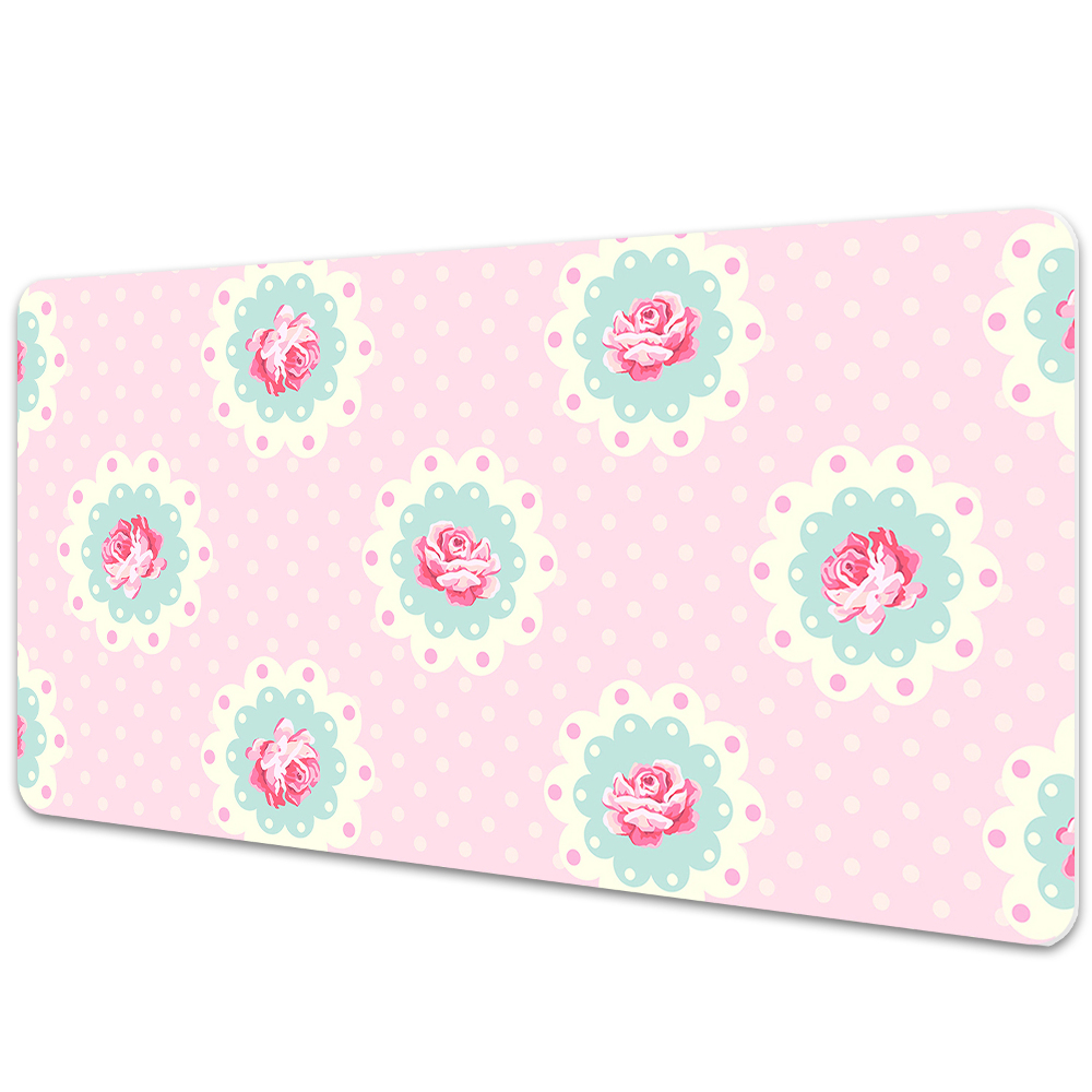 Protège bureau Motif rose