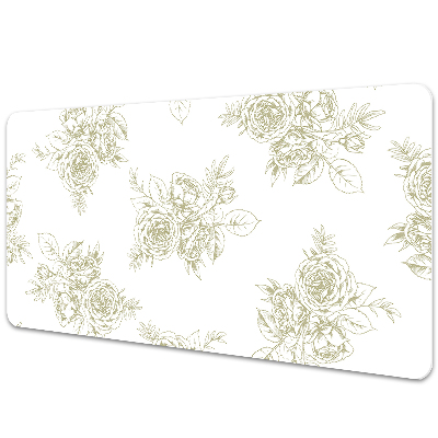 Protège bureau Fleurs de style français