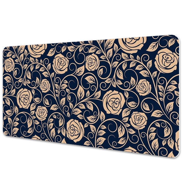 Tapis de bureau Fleurs en style vintage