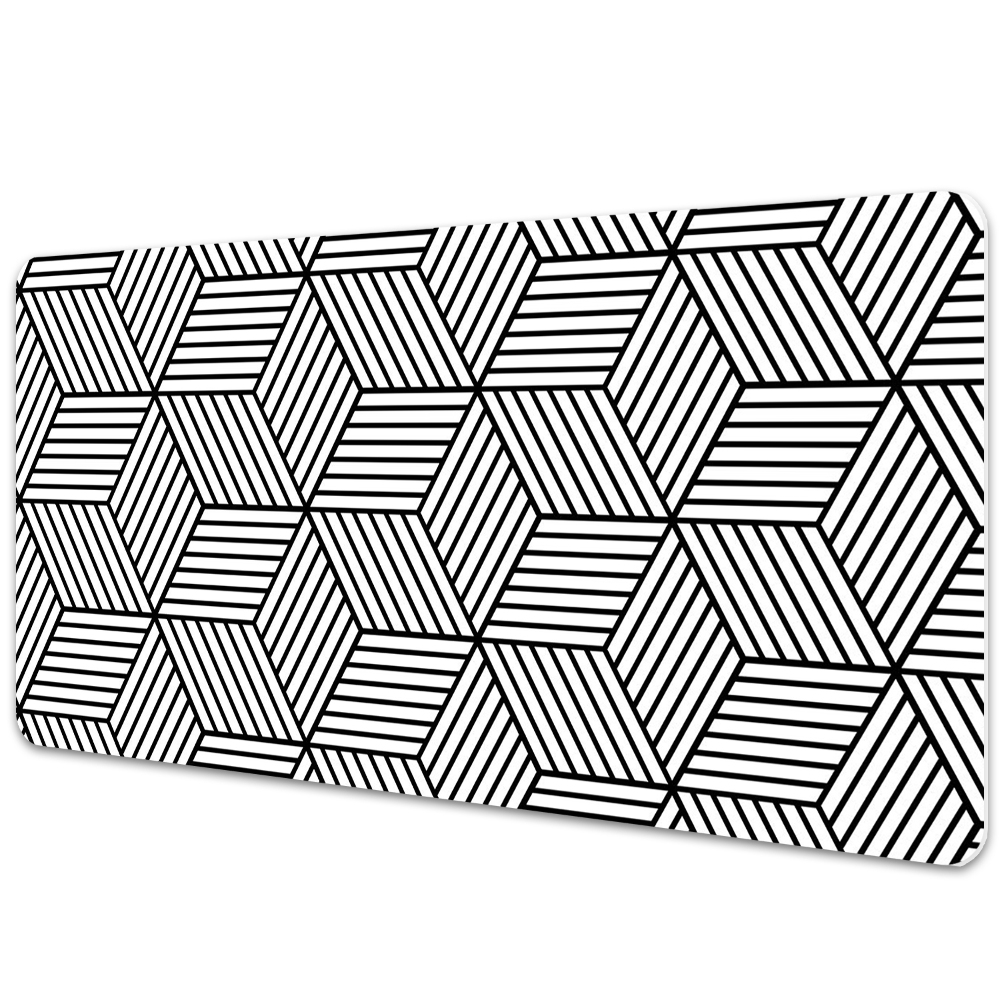 Sous-main bureau Cubes géométriques