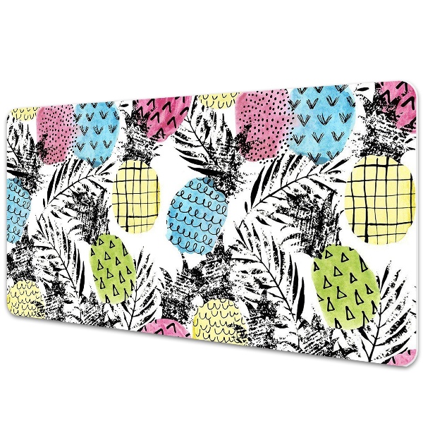 Tapis de bureau Ananas tropicaux colorés