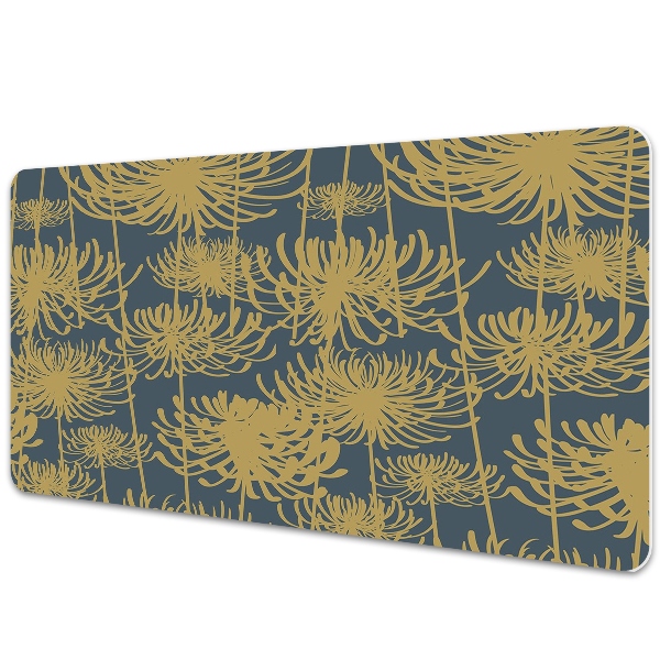 Tapis de bureau Motif floral doré