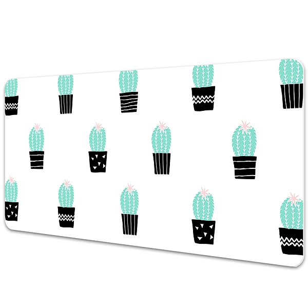 Sous-main bureau Motif avec cactus
