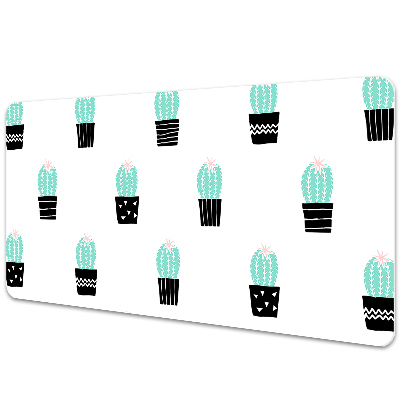 Sous-main bureau Motif avec cactus