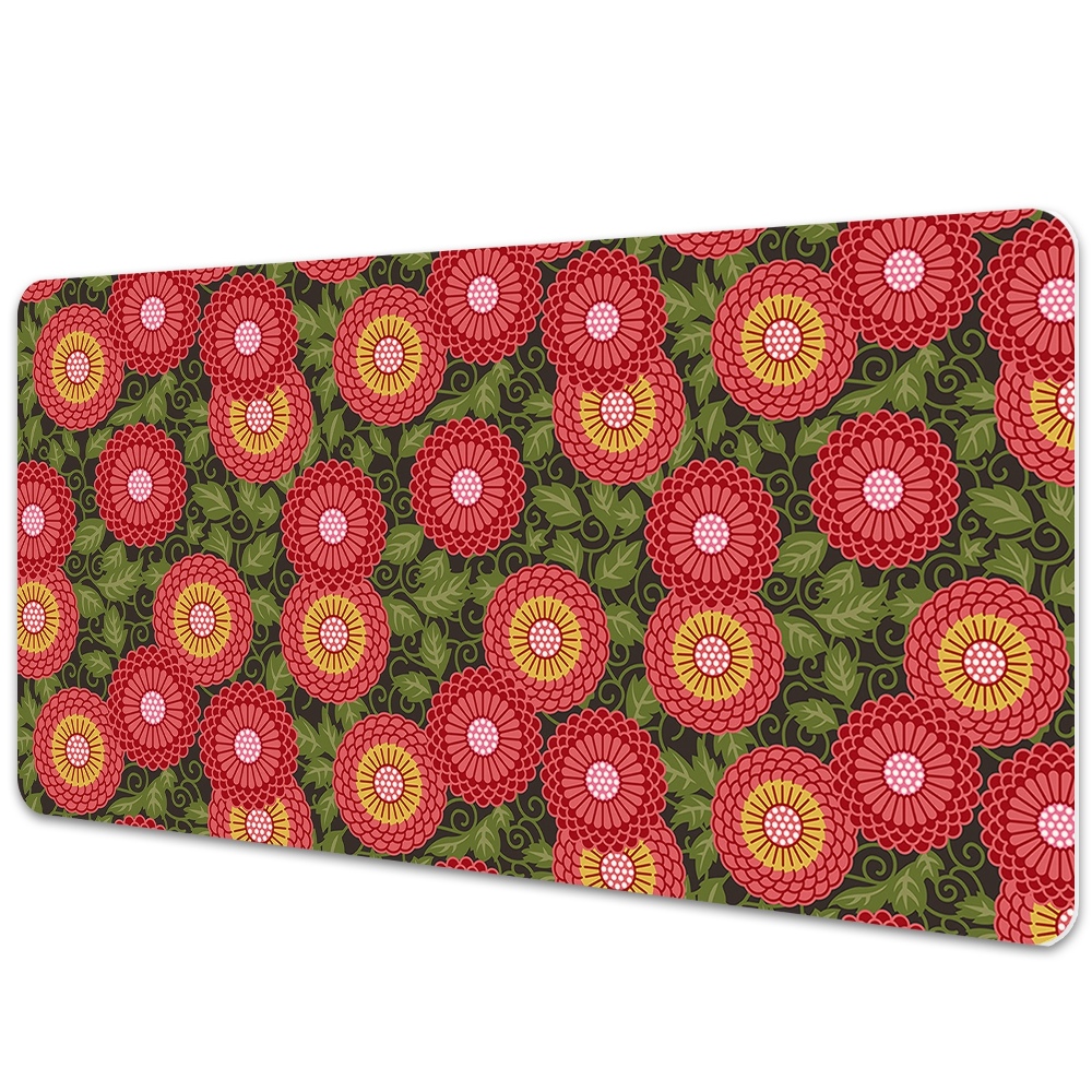 Protège bureau Fleurs géométriques