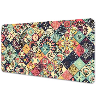Tapis de bureau Patchwork ethnique vintage