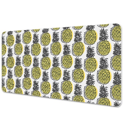 Sous main de bureau Motif d'ananas tropical
