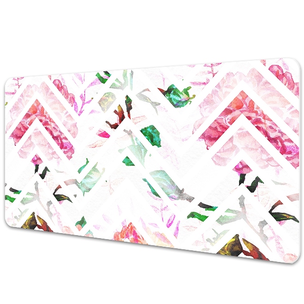 Sous main de bureau Chevron floral