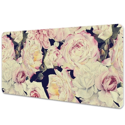 Protège bureau Roses en fleurs