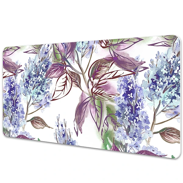 Sous main de bureau Feuilles violettes