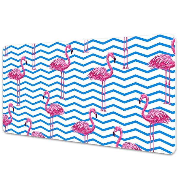 Tapis de bureau Motif géométrique de flamants roses