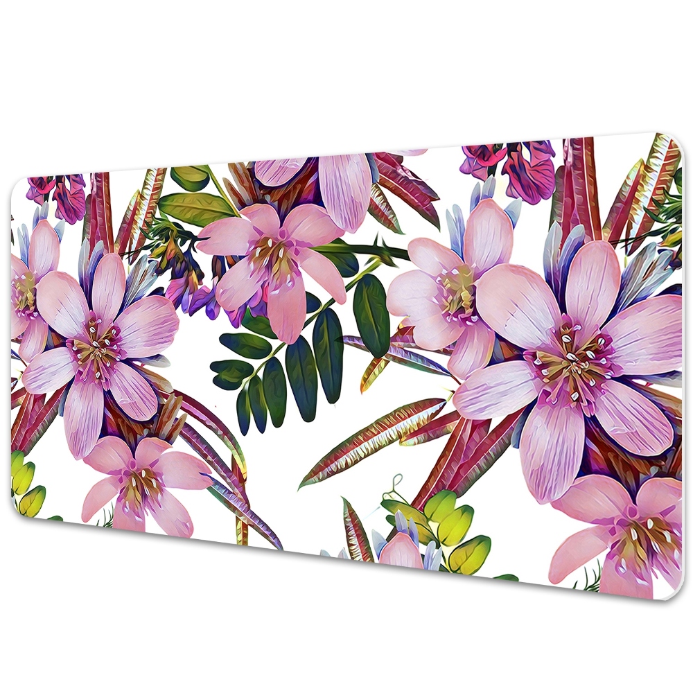 Protège bureau Fleurs roses