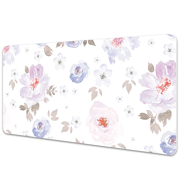 Sous main de bureau Fleurs peintes