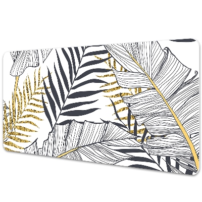 Protège bureau Feuilles tropicales dessinées