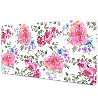 Tapis de bureau Roses en style rétro