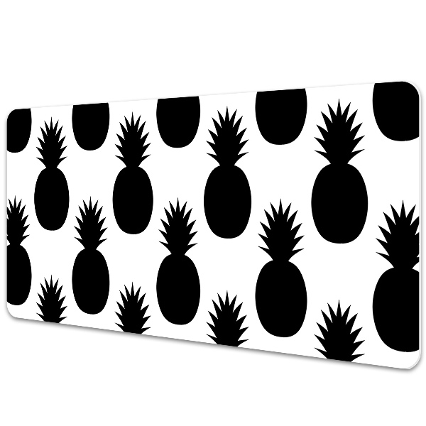 Sous-main bureau Ananas noir et blanc