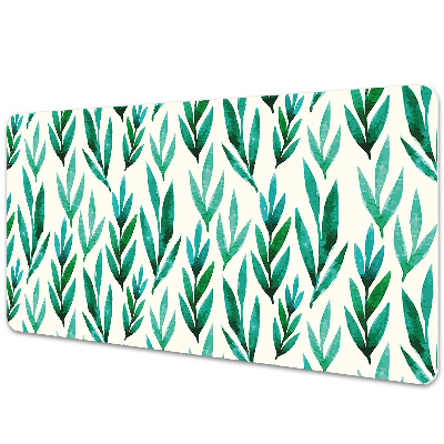 Sous-main bureau Feuilles vertes