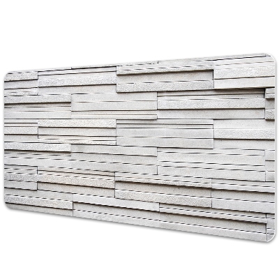 Sous-main bureau Texture de planche blanche