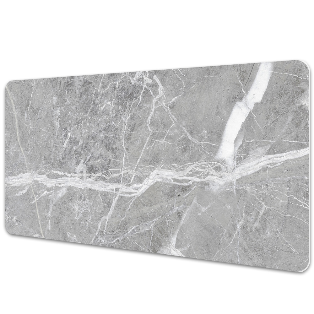 Sous-main bureau Texture de marbre gris