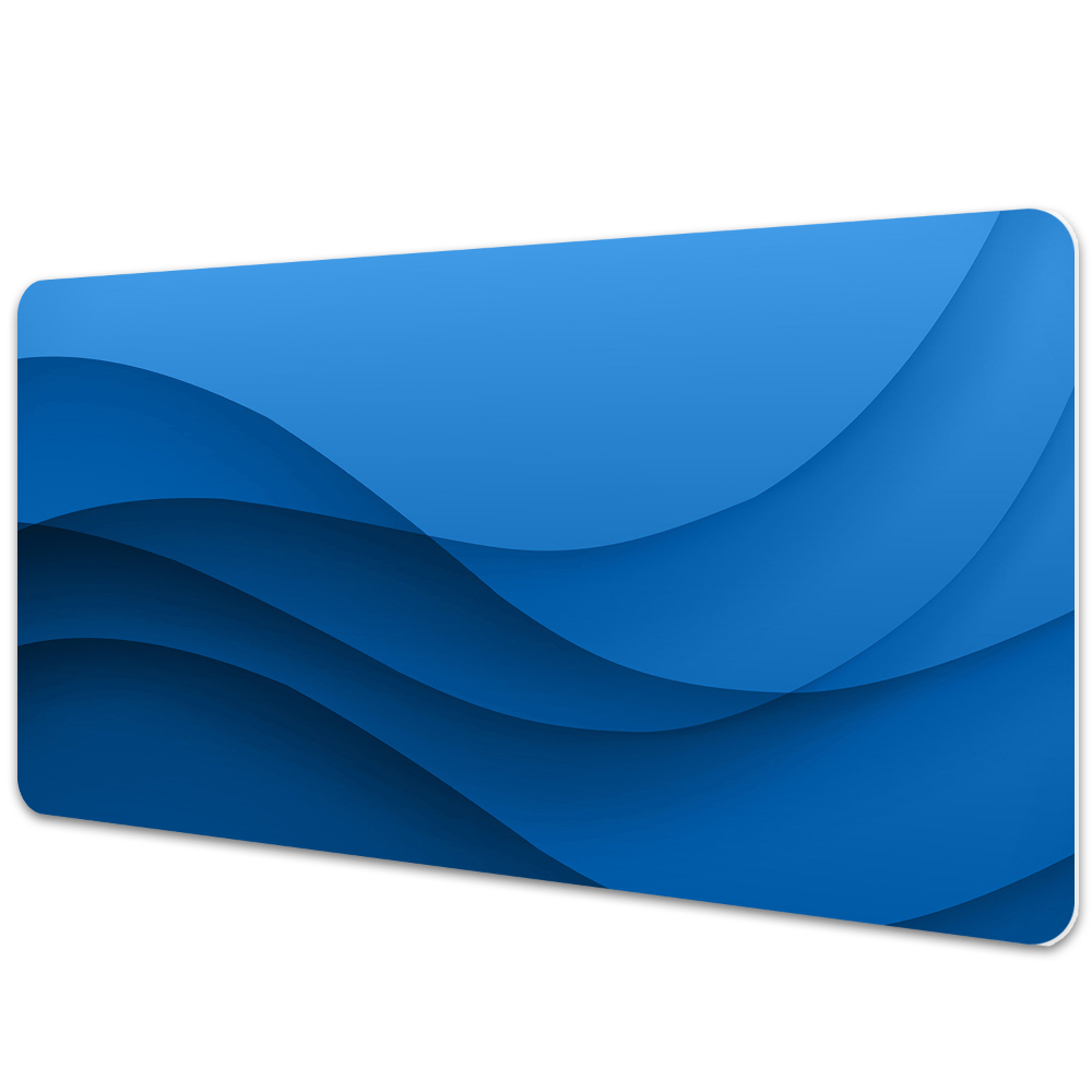 Tapis de bureau Vagues en nuances de bleu