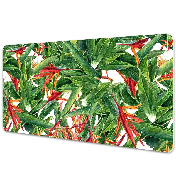 Sous-main bureau Fleurs exotiques tropicales