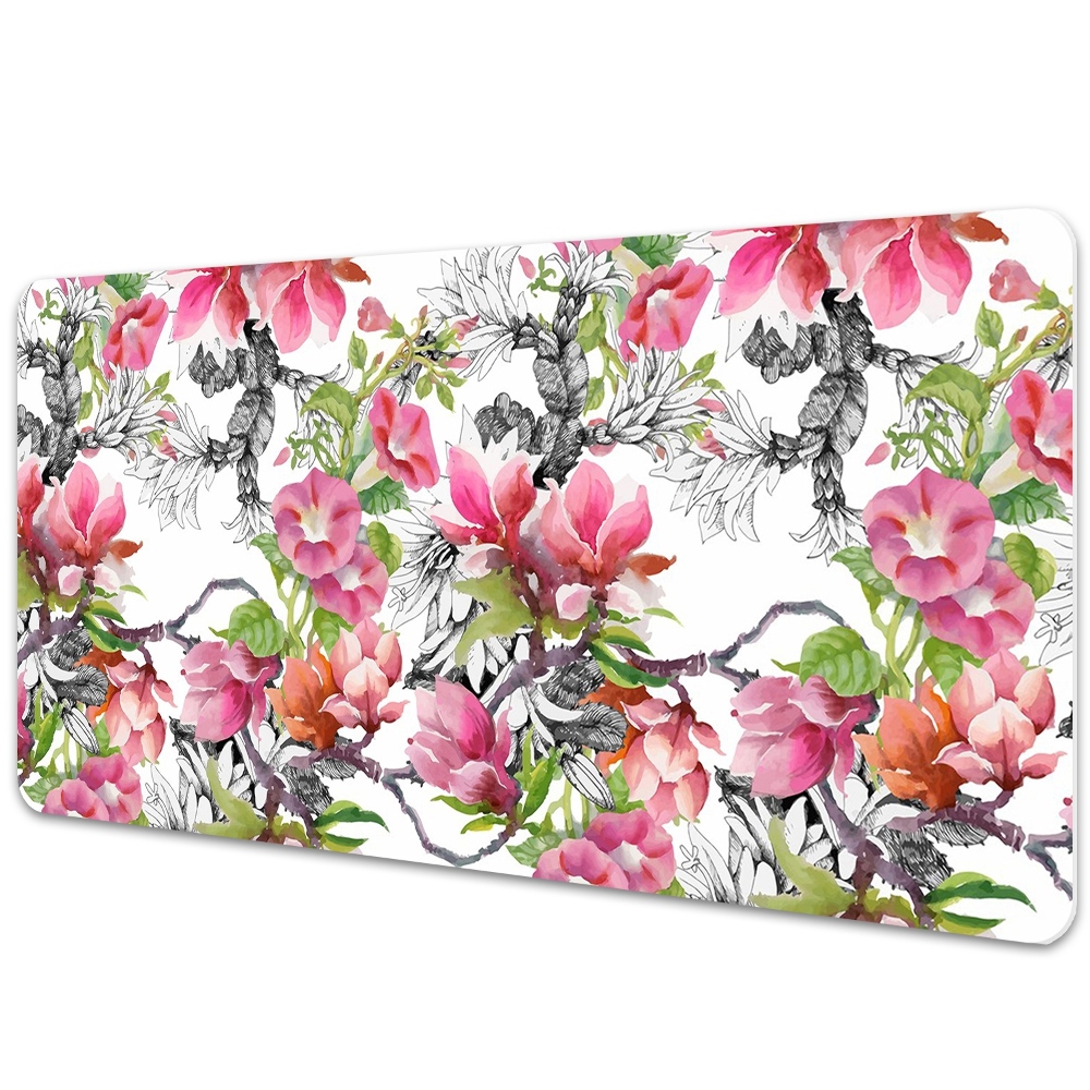 Sous main de bureau Fleurs peintes