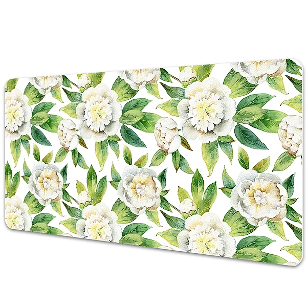 Protège bureau Fleur de pivoine