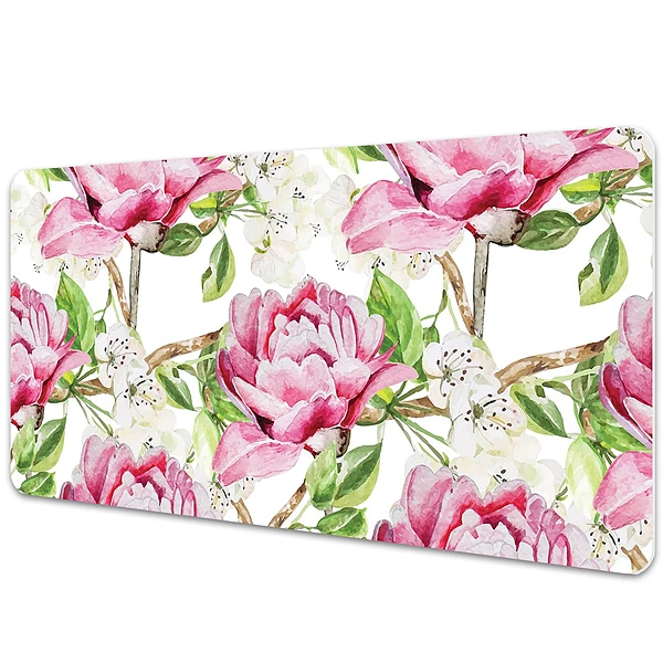 Sous main de bureau Fleur de pivoine