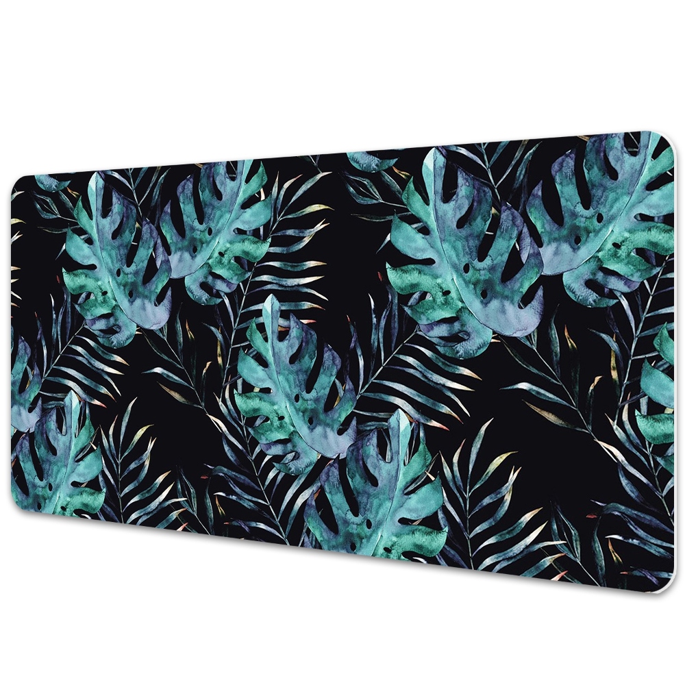 Sous main de bureau Feuilles de couleur foncée