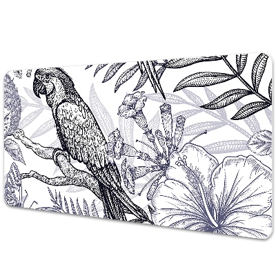 Sous main de bureau Perroquet artistique