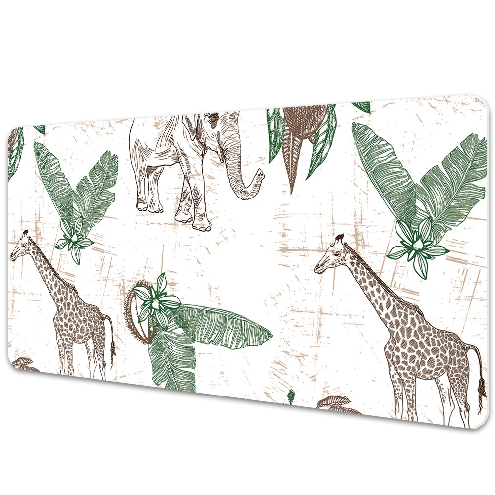 Sous main de bureau Animaux africains