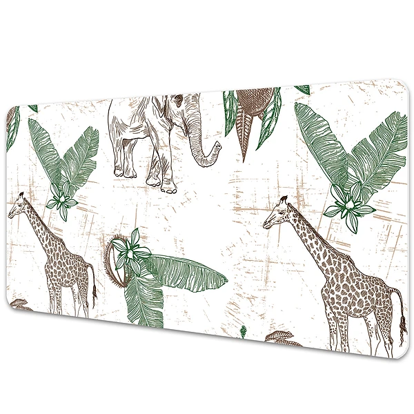Sous main de bureau Animaux africains