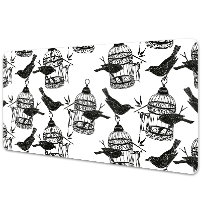 Sous main de bureau Cages à oiseaux