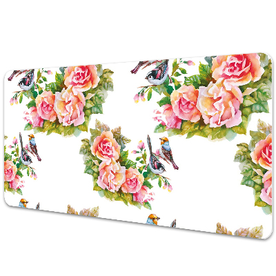 Tapis de bureau Brindille avec oiseaux