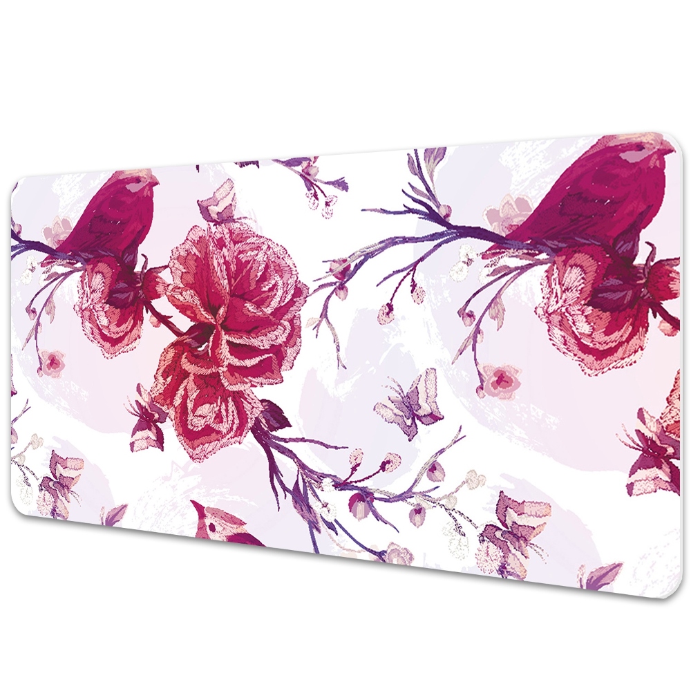 Sous main de bureau Motif naturel violet