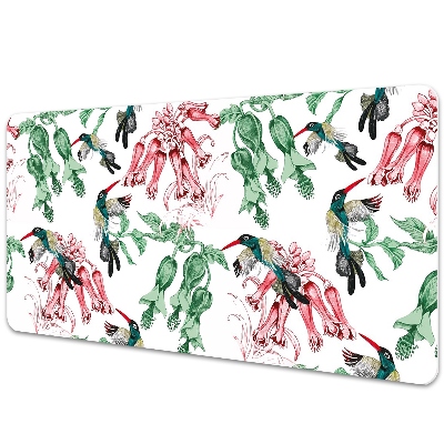 Protège bureau Oiseaux avec herbes