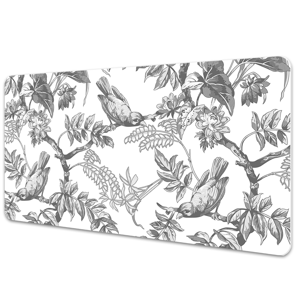 Protège bureau Oiseaux en style vintage