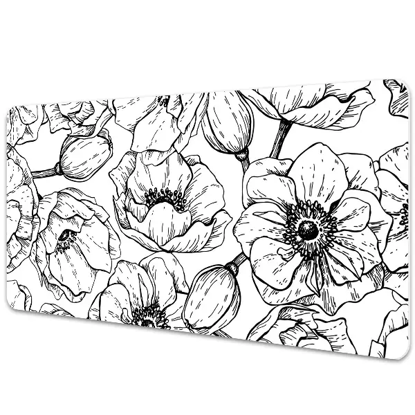Sous main de bureau Motif floral