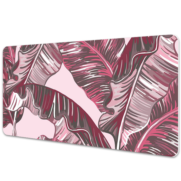 Tapis de bureau Palmier rose tropical