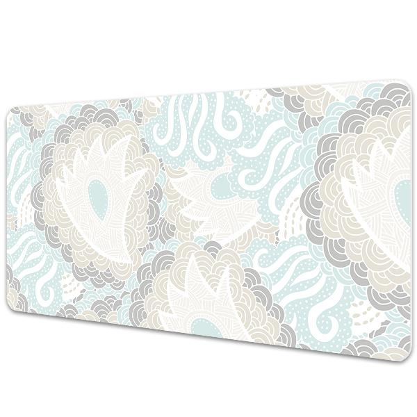 Tapis de bureau Fleurs abstraites au pastel