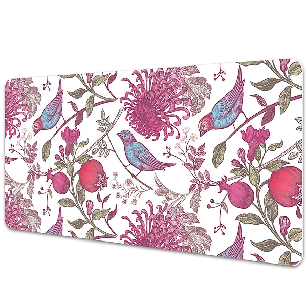 Protège bureau Oiseaux parmi les fleurs