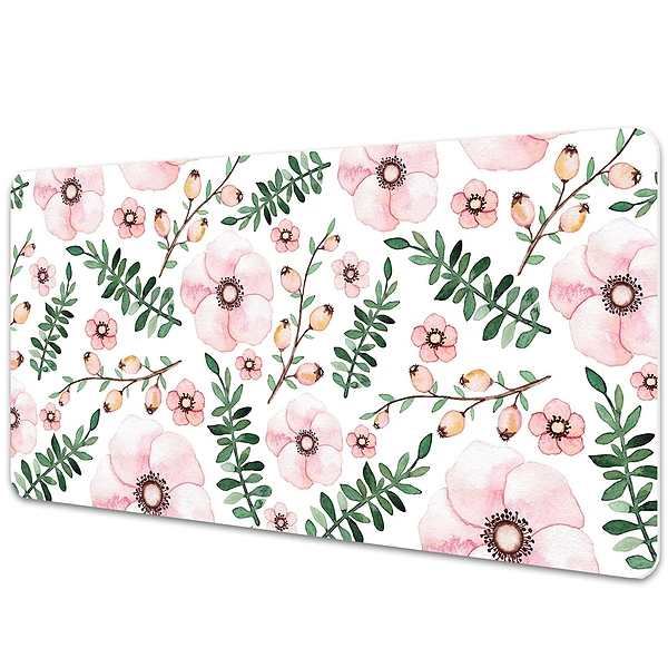 Sous-main bureau Petites fleurs