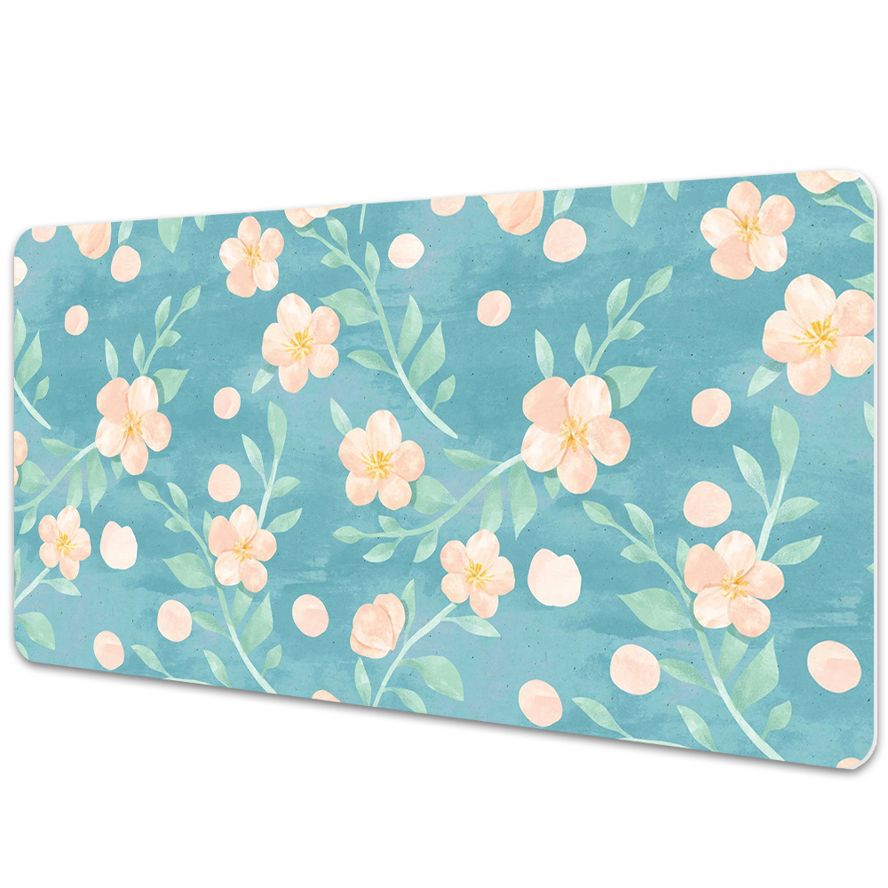 Tapis de bureau Fleurs dans les tons pastels