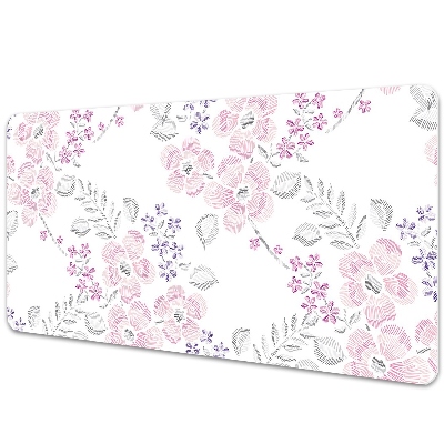 Sous-main bureau Motif floral