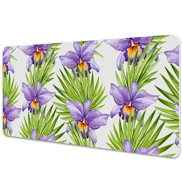 Sous-main bureau Fleurs exotiques