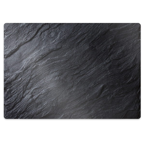 Tapis de protection de sol Motif de marbre noir