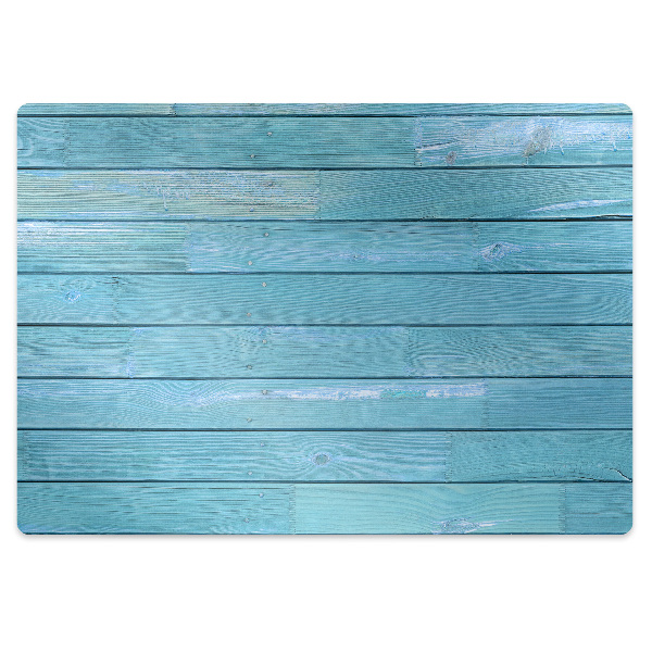 Tapis bureau Bois bleu