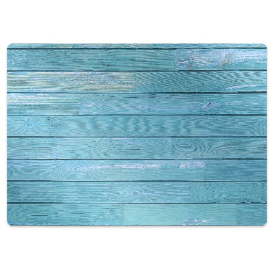 Tapis bureau Bois bleu